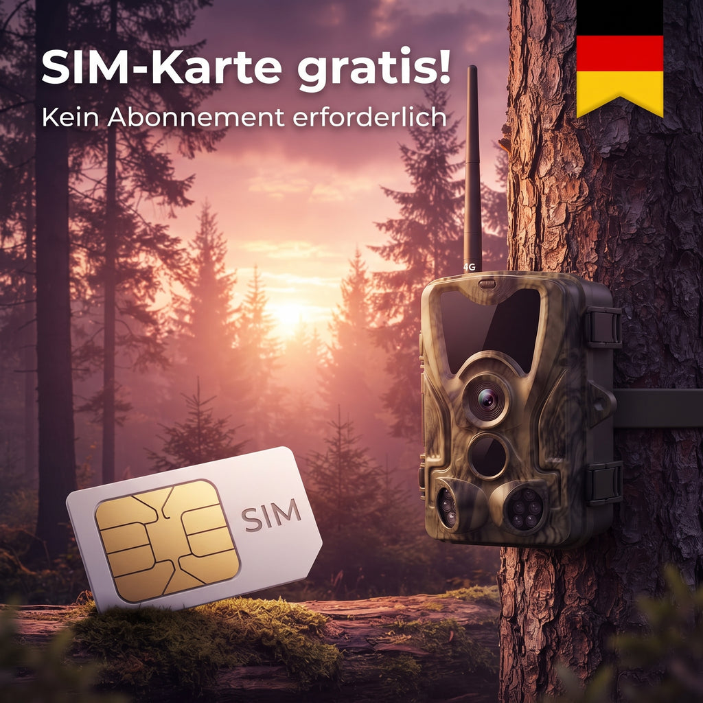 4K-Wildkamera mit 4G+-Bildschirm
