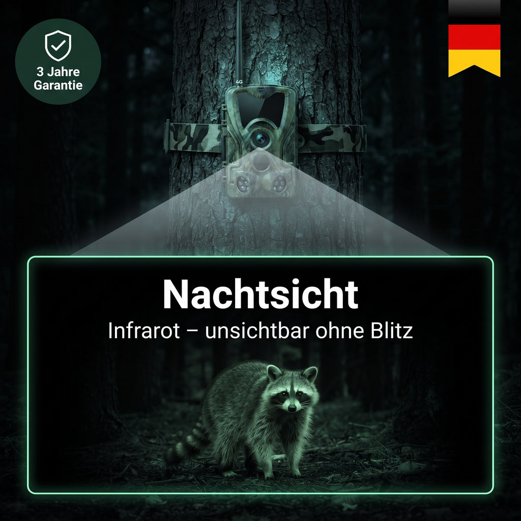 4K-Wildkamera mit 4G+-Bildschirm