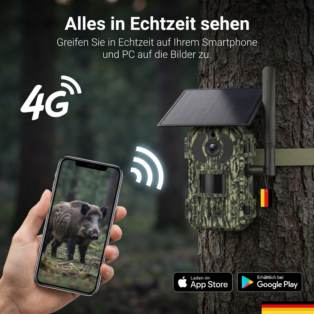 4G-Solar-Wildkamera 4K